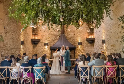 Wedding in large hall