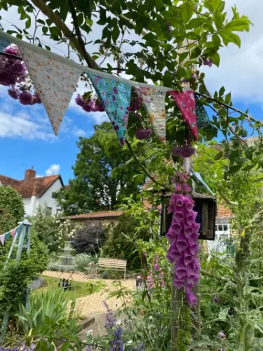 Wedding decorations in garden