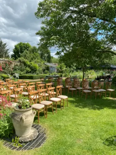 Wedding event in garden